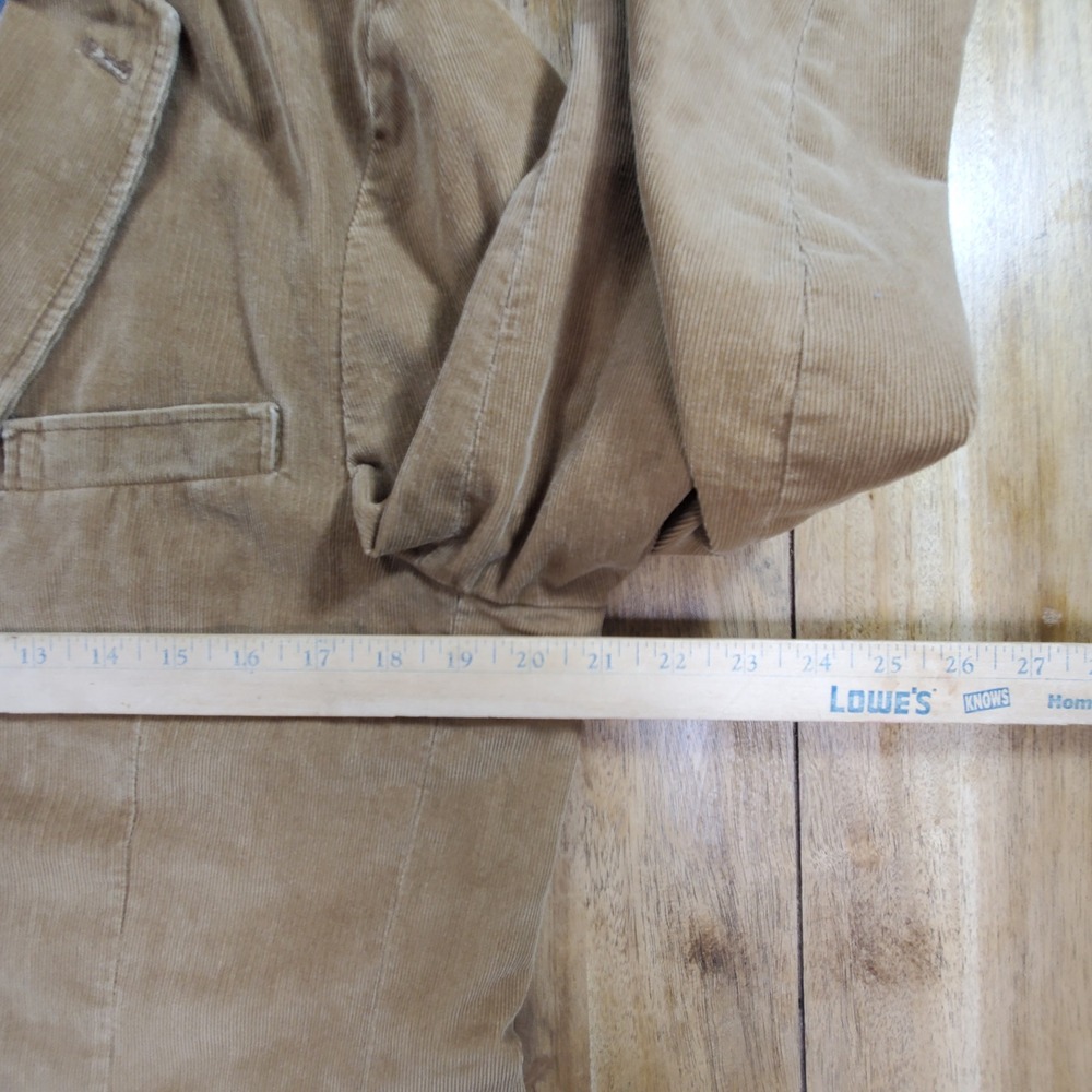 J.Crew Corduroy Blazer Mens Medium Tan 2-Button Sport Coat 100% Cotton HO 09 - Picture 10 of 13